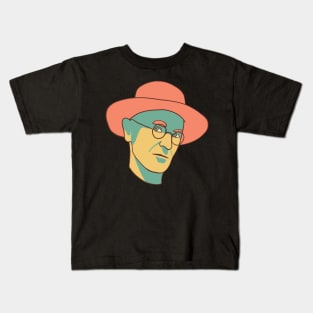 Hermann Hesse Portrait In Vintage Colors Kids T-Shirt